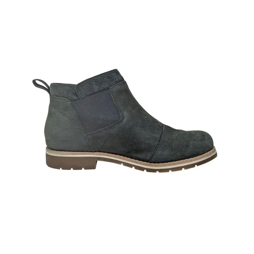 Chaco Cataluna Explorer Black Leather‎ Chelsea Ankle Boots Booties Womens 8